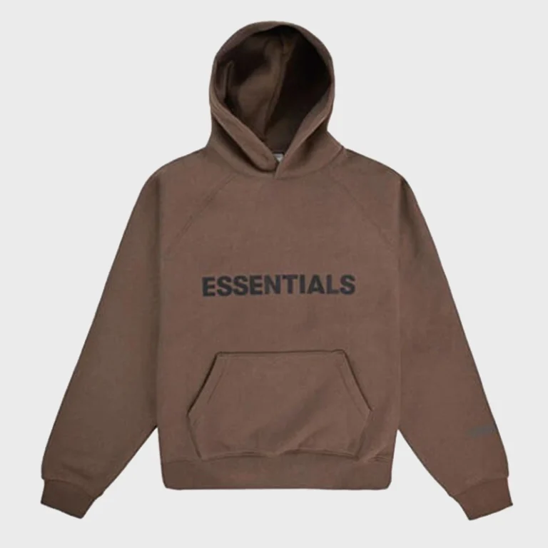 brown essentials hoodie